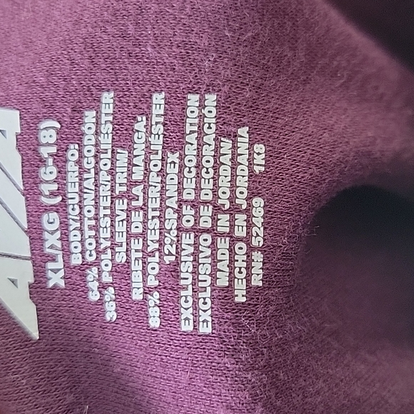 Avia Purple Zip Up Hoodie SZ XL - Picture 14 of 15